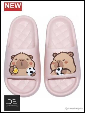 Capybara Slides, Non Slip Quick Drying EVA Shower Shoes, Funny Sandals